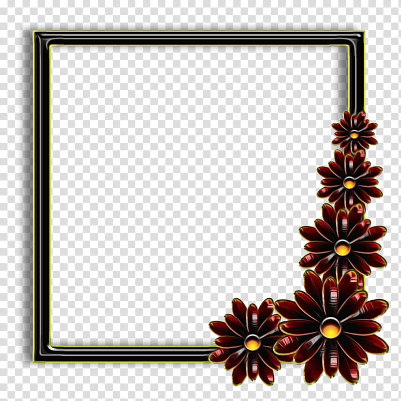 Background Flower Frame, Rectangle M, Floral Design, Frames, Cut Flowers, Petal, Plant, Wildflower transparent background PNG clipart