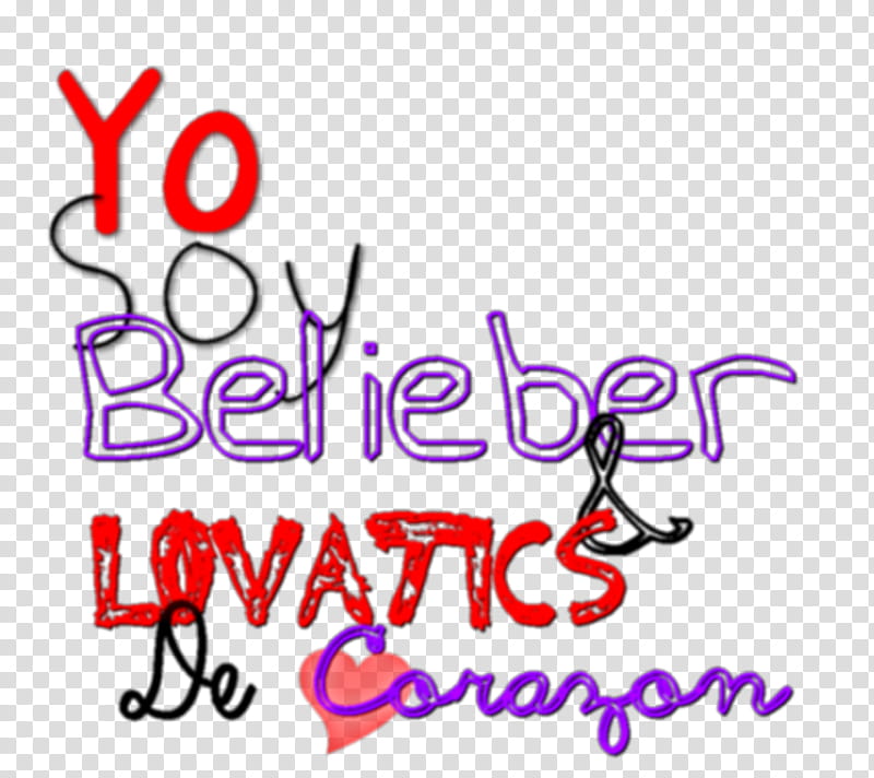 Texto Belieber Lovatics transparent background PNG clipart