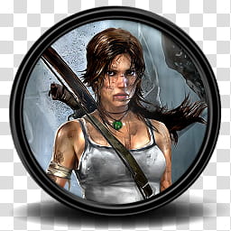 Tomb Raider Game Icon , Tomb Raider_, Tomb Raider Lara Croft transparent background PNG clipart