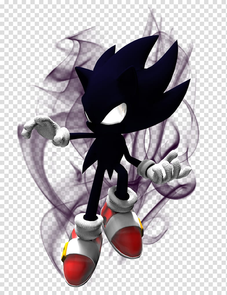 Dark Super Sonic transparent background PNG clipart