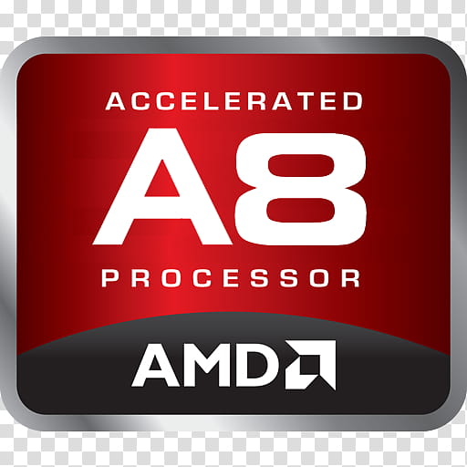 Original Logo AMD Accelerated A Processor transparent background PNG clipart