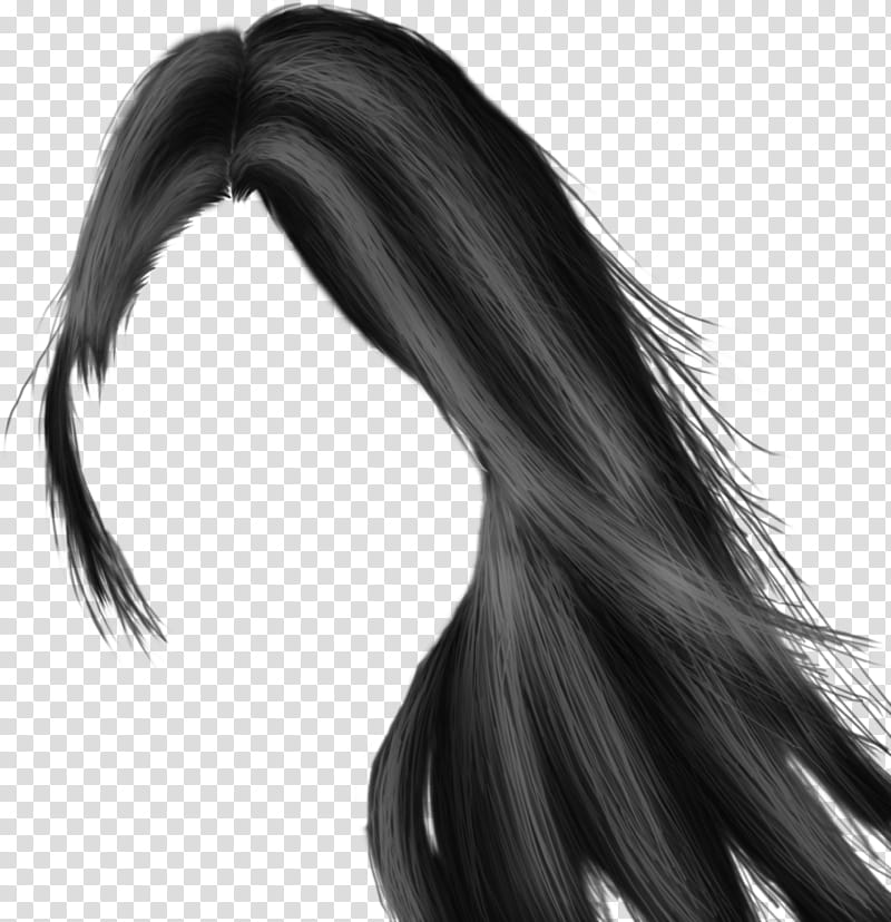 Hair , black hair illustration transparent background PNG clipart