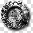 Steampunk Dial GreyScale Skype Icon, x transparent background PNG clipart