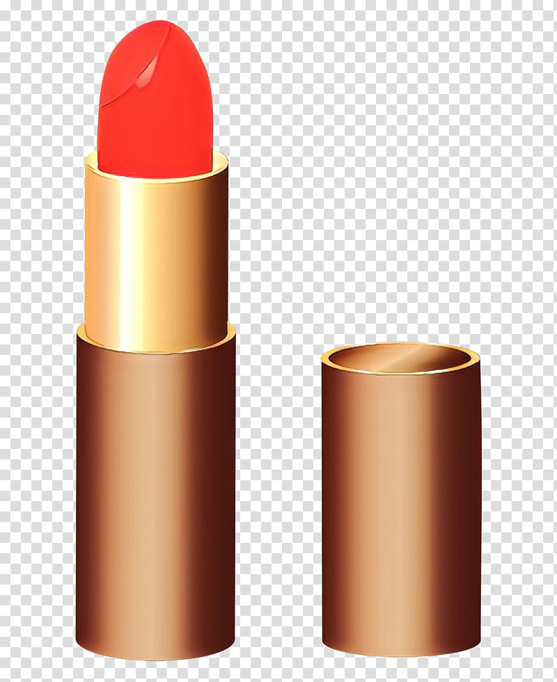 Orange, Cartoon, Lipstick, Red, Cosmetics, Beauty, Brown, Material Property transparent background PNG clipart