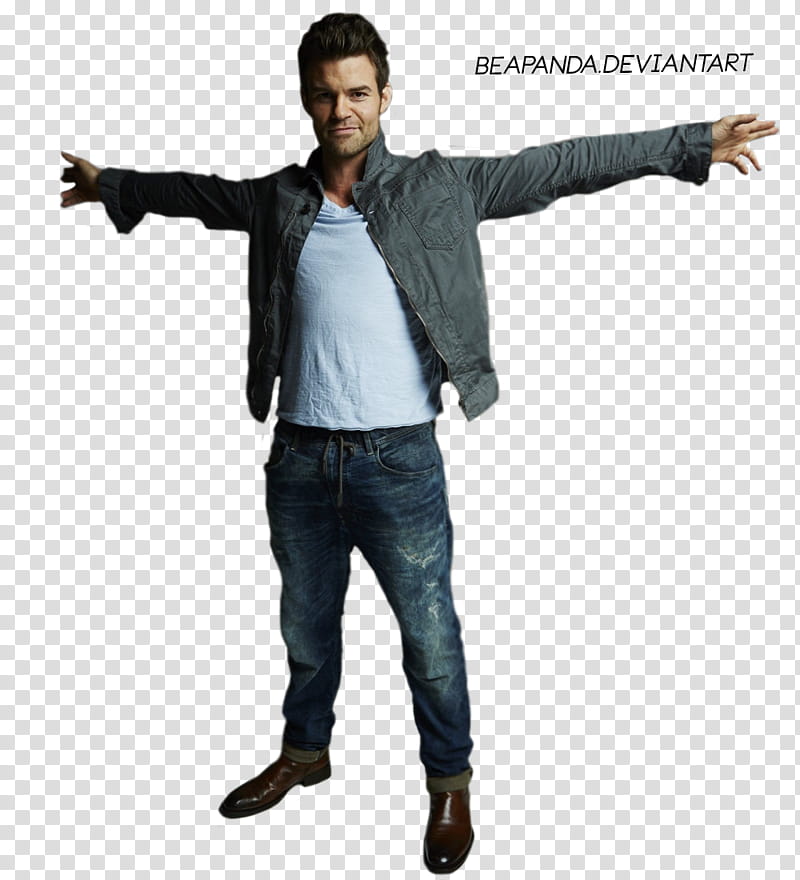 Daniel Gillies, man wearing gray jacket transparent background PNG clipart