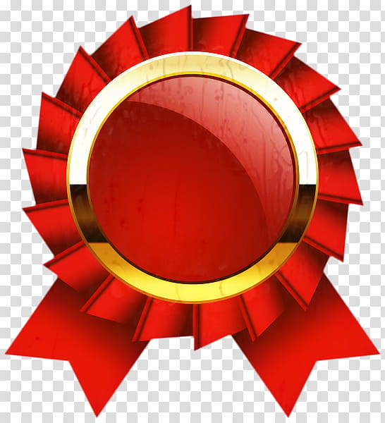 Red Background Ribbon, Award Or Decoration, Rosette, Prize, Medal, Trophy, Service Ribbon, Circle transparent background PNG clipart