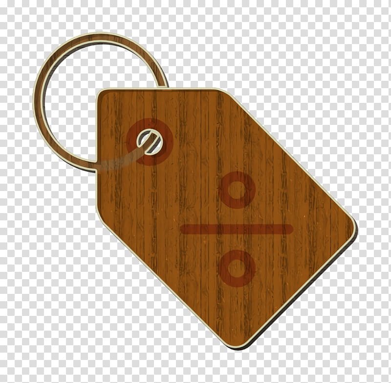 Tag icon Basic Flat Icons icon Price icon, Keychain, Brown, Wood, Circle, Hardwood, Rectangle, Symbol transparent background PNG clipart
