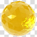 Crystalisman QT Dock Icon Set, ct_CitrinePalmira_x, round yellow art transparent background PNG clipart