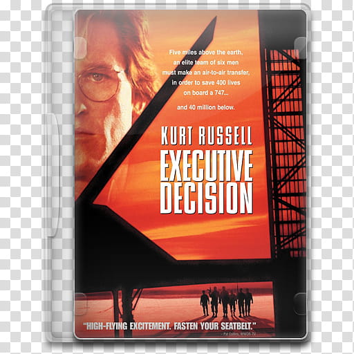 Movie Icon Mega , Executive Decision, Executive Decision DVD case transparent background PNG clipart