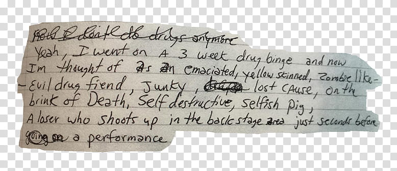 Kurt Cobain Journal Files transparent background PNG clipart