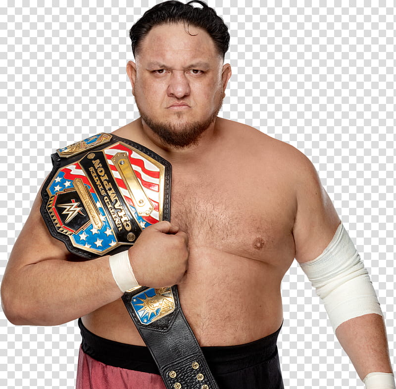 WWE Samoa Joe United States Champion [] transparent background PNG clipart