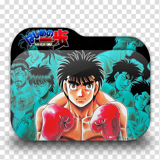 Anime Folder Icon Pack  by Knives, Hajime no Ippo  transparent background PNG clipart