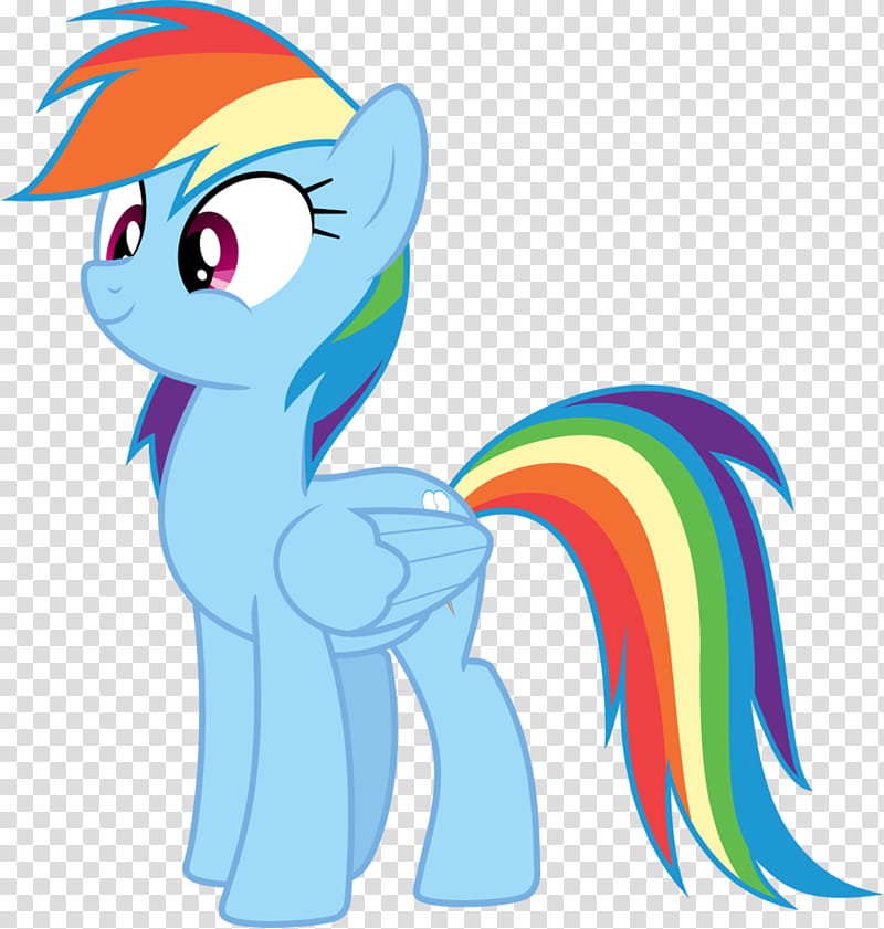 Rainbow Dash Looking Cute, My Little Pony transparent background PNG clipart