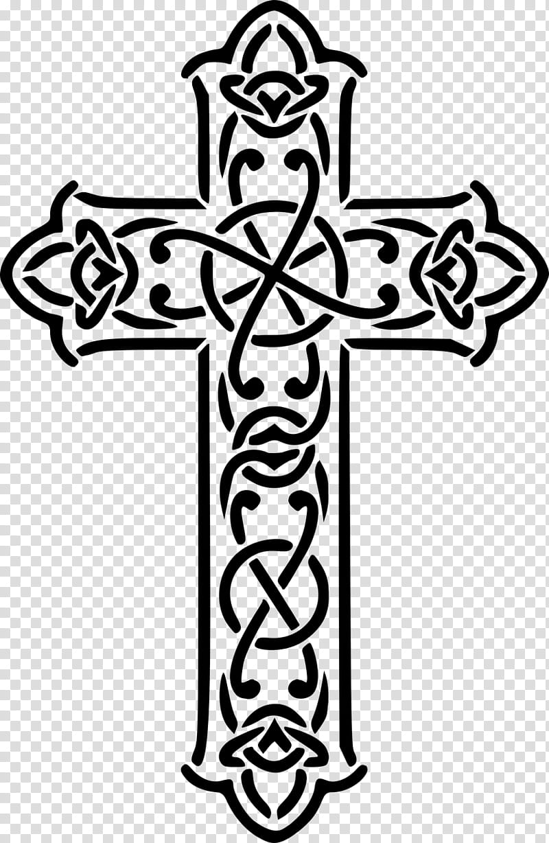 Christian Cross, Celtic Cross, Celtic Knot, Celts, Religious Item, Symbol, Line Art transparent background PNG clipart