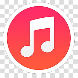 Mac Os X Mavericks Icons Itunes Red And White Music Logo File