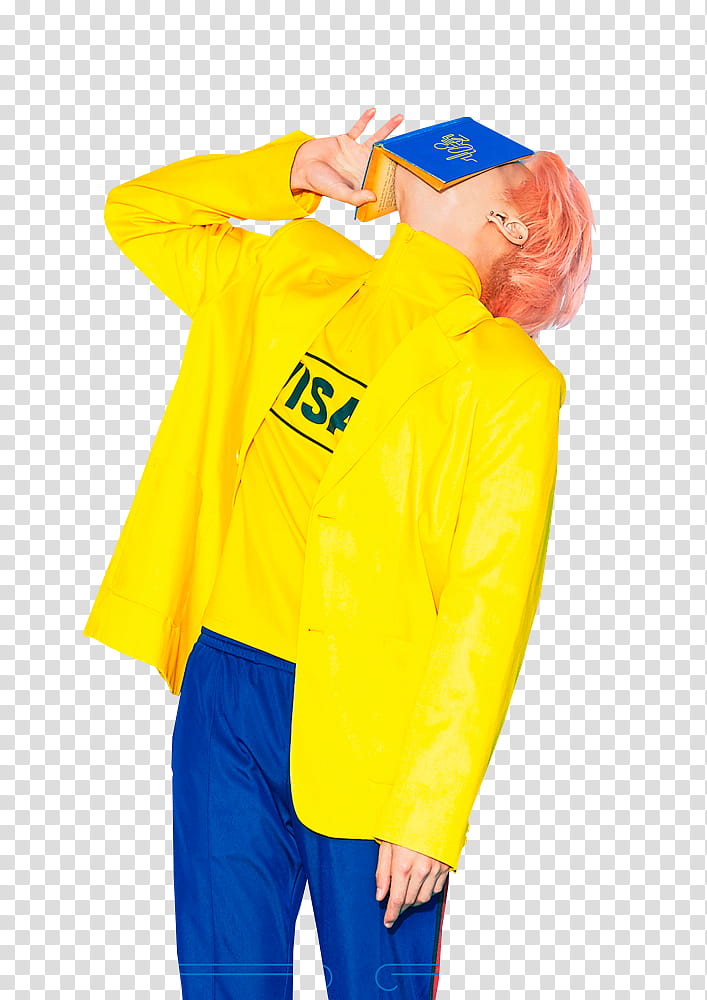 SHINee Jonghyun, men's yellow jacket transparent background PNG clipart