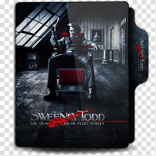 Sweeney Todd  Folder Icon, Sweeney Todd (b) transparent background PNG clipart