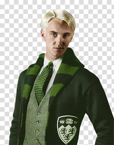 draco hermione tomriddle, man with green coat transparent background PNG clipart