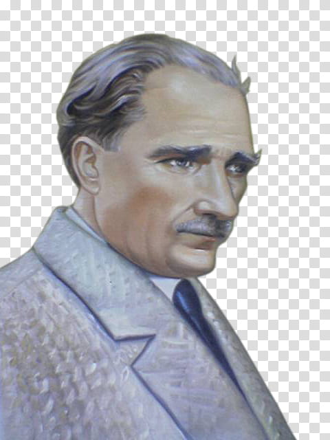 ATATURK, portrait of a man transparent background PNG clipart