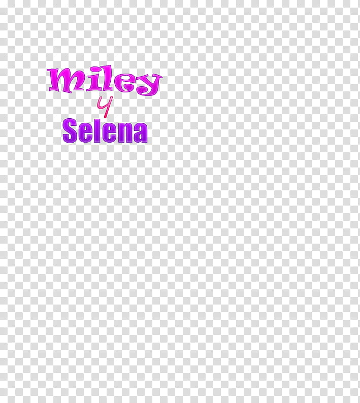 Texto Miley y Selena transparent background PNG clipart