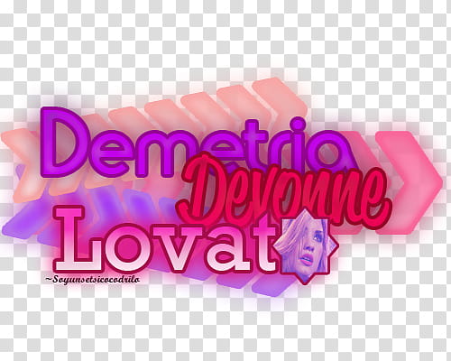 Texto Demetria Devonne Lovato transparent background PNG clipart