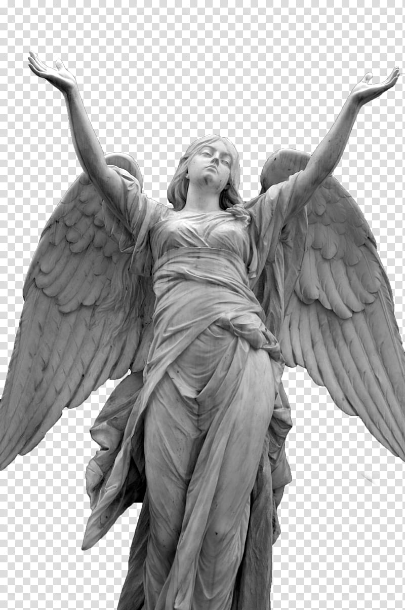 Enter The Abyss Resources , female angel gray concrete statue transparent background PNG clipart
