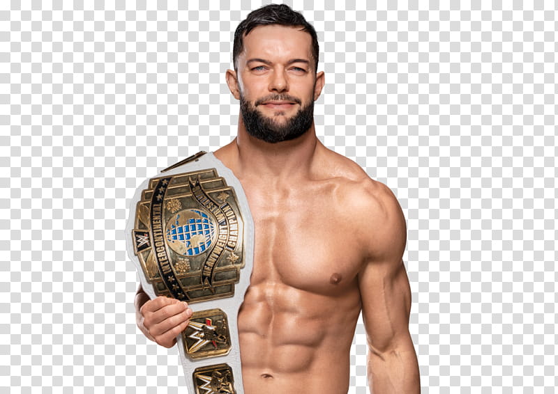 Finn Balor IC Champion New Render  transparent background PNG clipart