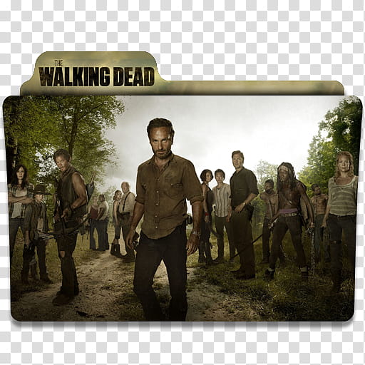 The Walking Dead Folder Icon, The Walking Dead  transparent background PNG clipart