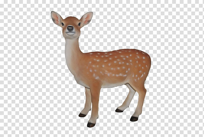 deer animal figure wildlife figurine fawn, Roe Deer, Hunting Decoy, Toy, Whitetailed Deer transparent background PNG clipart