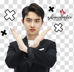 EXO LINE Stickers, male K-pop singer transparent background PNG clipart
