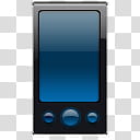 CP For Object Dock, black and blue MP player illustration transparent background PNG clipart