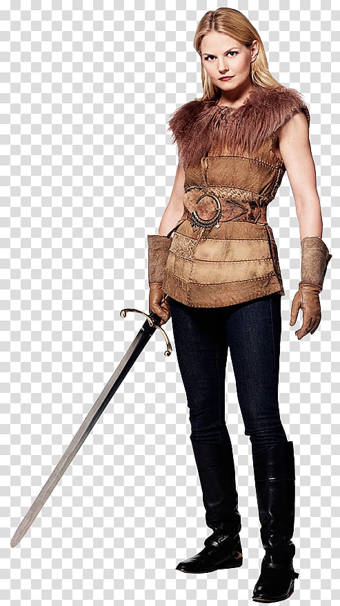 Once Upon a Time Mary Margaret standing and holding sword transparent background PNG clipart