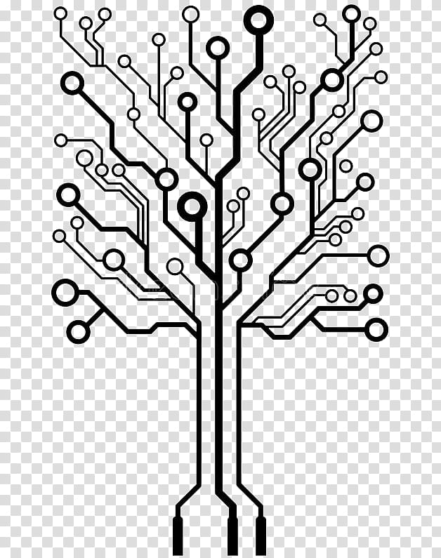 Tree Line, Printed Circuit Boards, Electronic Circuit, Circuit Design, Line Art transparent background PNG clipart