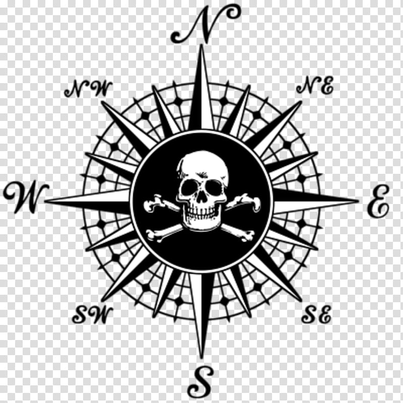 pirate compass clipart