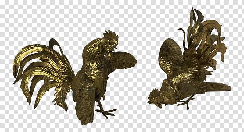 Metal, Rooster, Bronze, Sculpture, Cockfight, Chicken, Bronze Sculpture, Brass transparent background PNG clipart