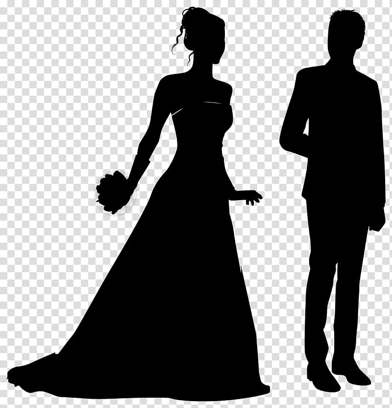 Bride, Gown, Human, Silhouette, Behavior, Shoulder, Black M, Dress transparent background PNG clipart