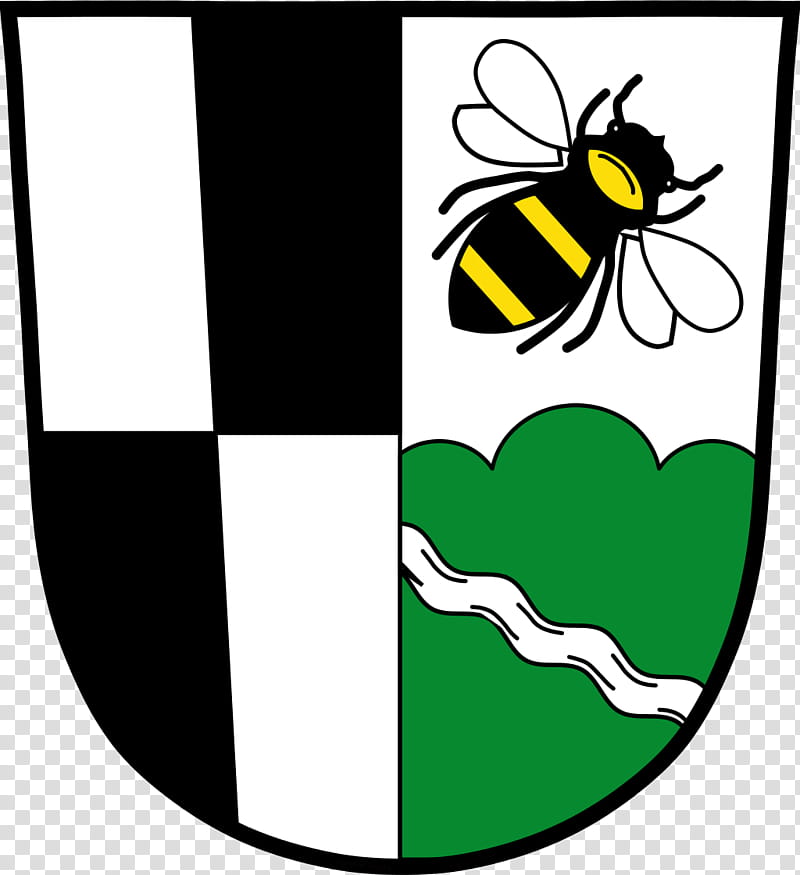 Black And White Flower, Coat Of Arms, Bumblebee, Heraldry, History, Hymenopterans, Bayreuth, Germany transparent background PNG clipart