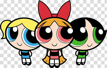 The Powerpuffs Girls, Power Puff Girl's characters transparent background PNG clipart
