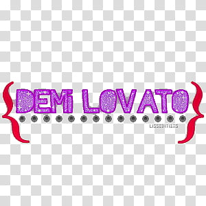 Demi Lovato Texto transparent background PNG clipart thumbnail