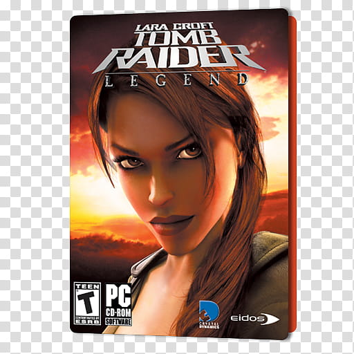 PC Games Dock Icons , Tomb Raider Legend, PC Lara Croft Tomb Raider Legend case transparent background PNG clipart
