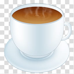 Aeon, Java, white teacup filled with brown liquid icon transparent background PNG clipart