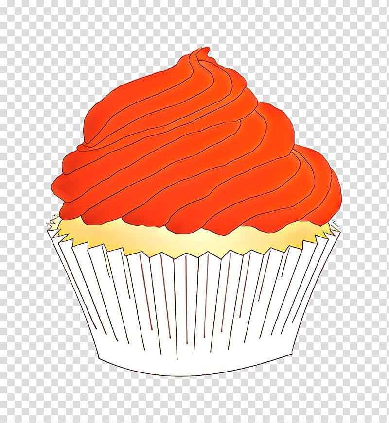 Candy corn, Cartoon, Cupcake, Baking Cup, Orange, Food, Red, Cake Decorating Supply transparent background PNG clipart