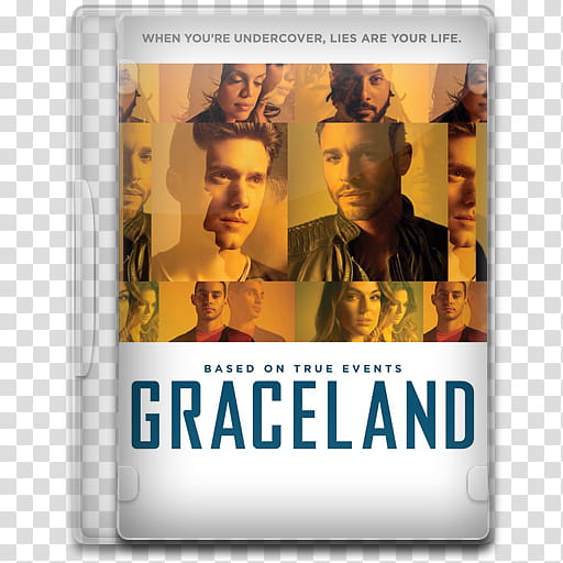 TV Show Icon , Graceland, Graceland DVD case transparent background PNG clipart