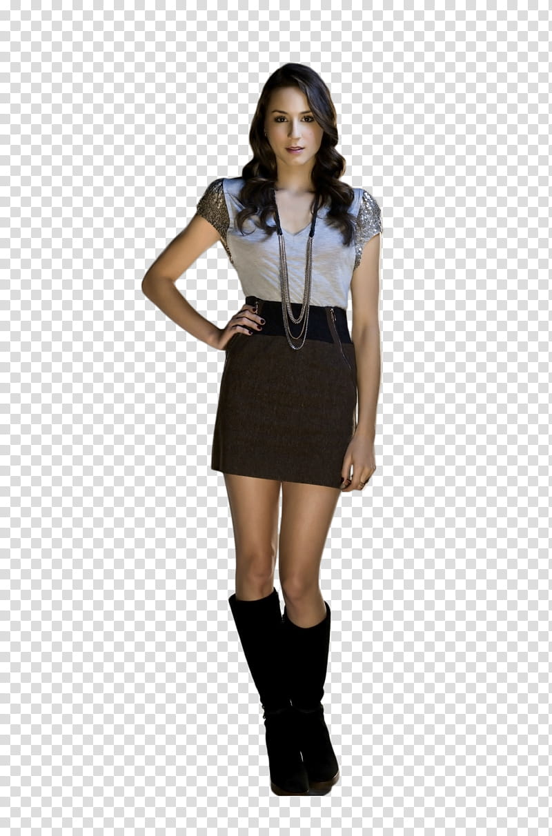 Pretty Little Liars GIRLS BUENA CALIDAD, women's gray dress transparent background PNG clipart