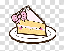 COSAS TIERNAS, slice cake transparent background PNG clipart