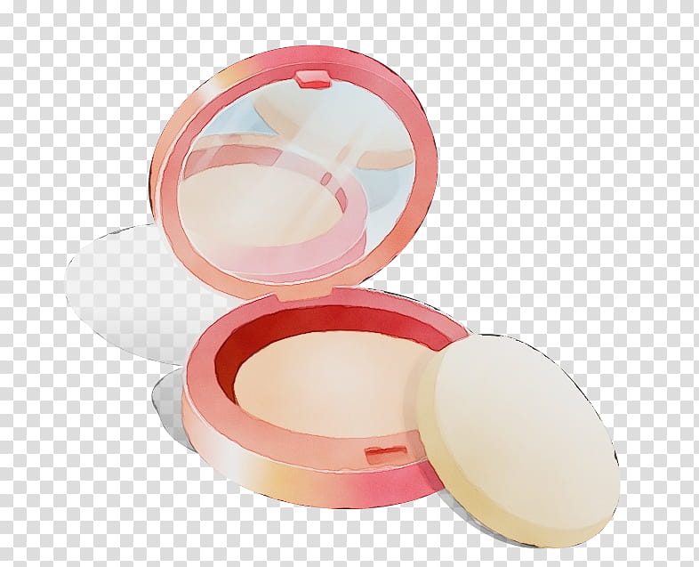 pink skin cosmetics material property face powder, Watercolor, Paint, Wet Ink, Skin Care, Cream, Circle, Makeup Mirror transparent background PNG clipart