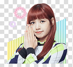 BLACKPINK Line, woman wearing argyle sweatshirt art transparent background PNG clipart