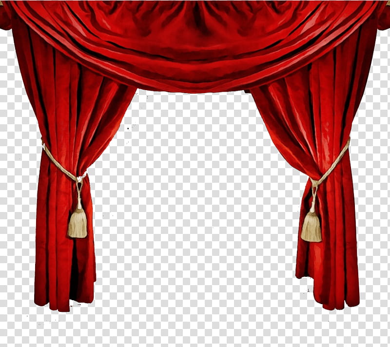 Curtain theater curtain window treatment red interior design ...