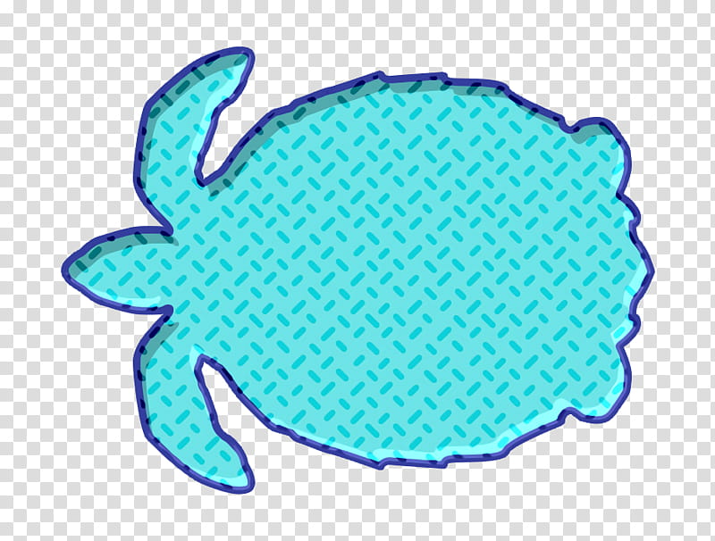 endangered icon sea turtle icon turtle icon, Aqua, Turquoise transparent background PNG clipart
