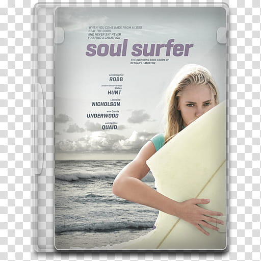 Movie Icon , Soul Surfer, Soul Surfer DVD case illustration transparent background PNG clipart